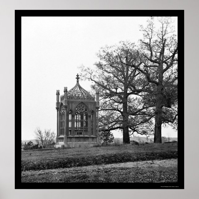 Poster Túmulo do Presidente James Monroe em Richmond 1865 (Frente)