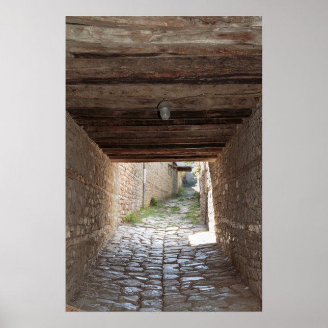 Póster Túnel através do beco, Lahic (Frente)