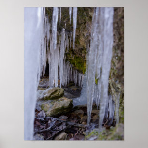 Póster Túnel De Caverna De Gelo