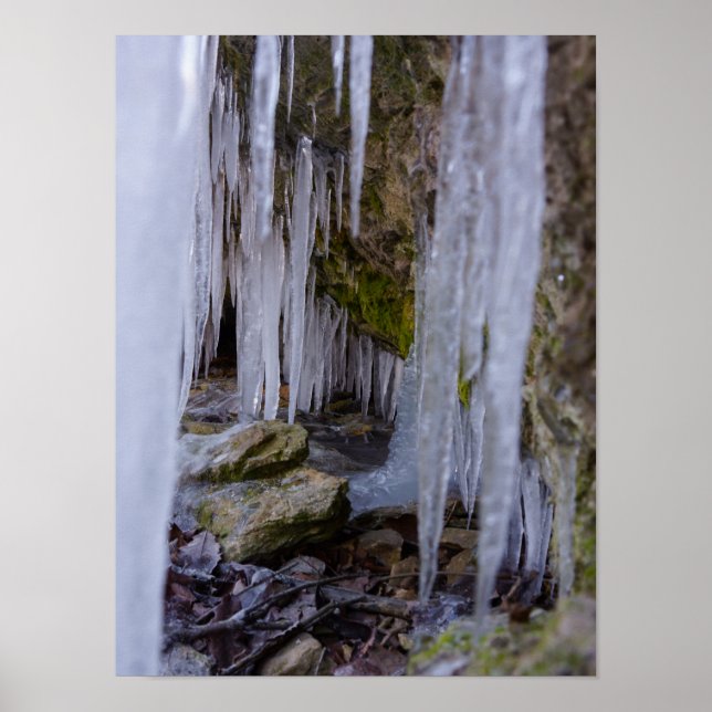 Póster Túnel De Caverna De Gelo (Frente)