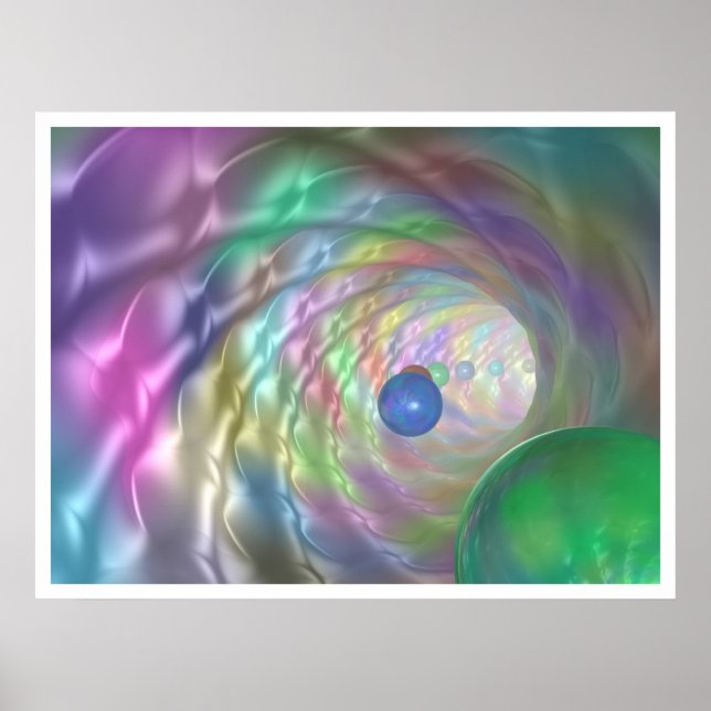 Poster Túnel de cores (Frente)