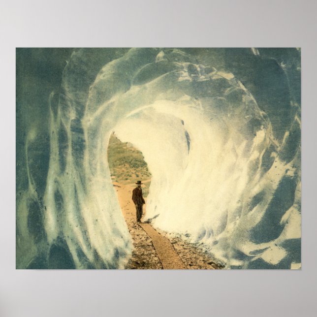 Póster Túnel de gelo - Vintage Fine Art (Frente)