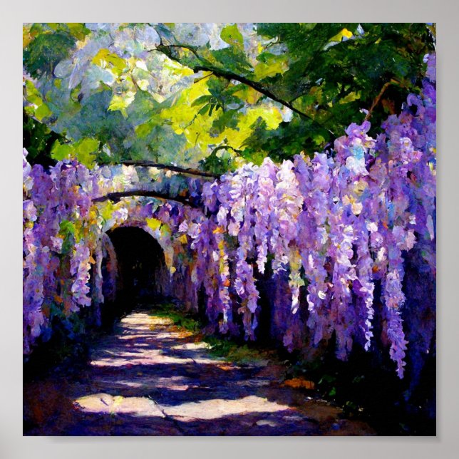 Poster Túnel de Wisteria (Frente)