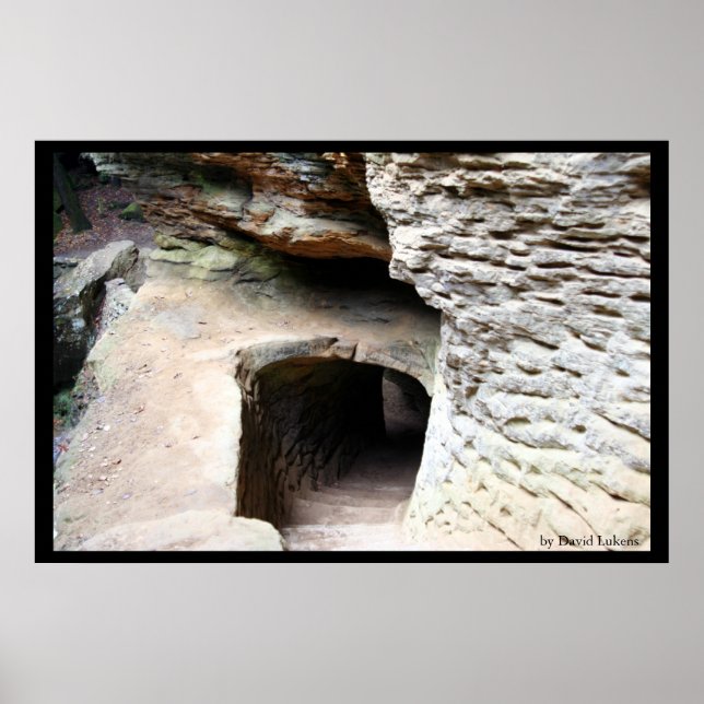 Póster Túnel na Caverna do Velho Homem (Frente)