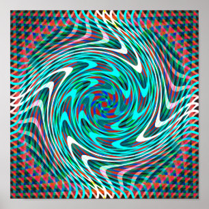 Póster Túnel Trippy do redemoinho