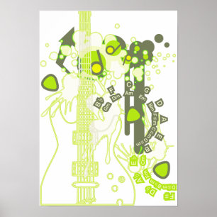 POSTER TUNES DE POP GUITAR