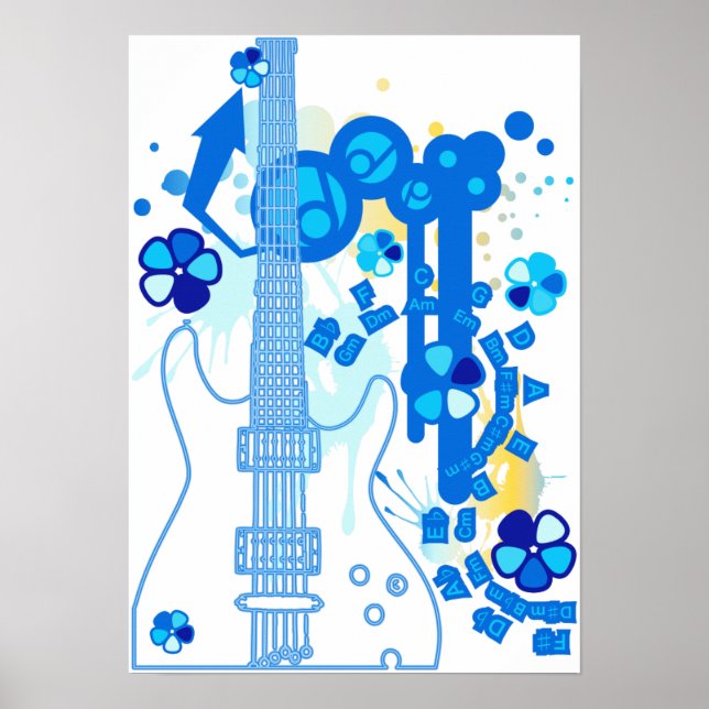POSTER TUNES DE POP GUITAR (Frente)