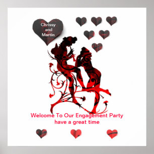 Poster "Tunes of Love" Door Entrance Party Poster"*