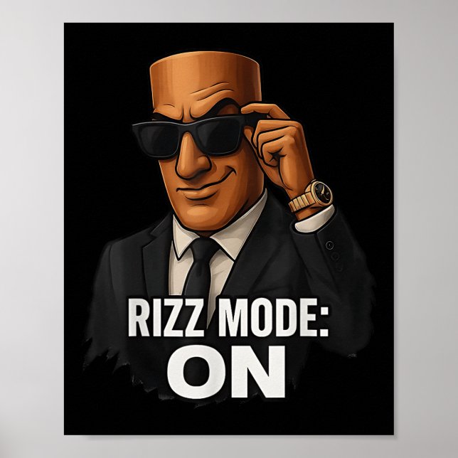 Poster Tung Tung Tung Sahur Rizz Mode (Frente)