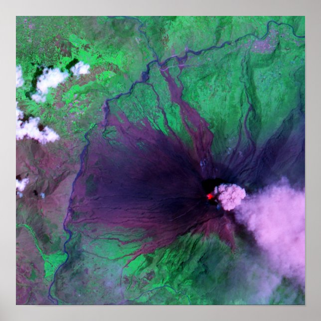 Póster Tungurahua Volcano no Equador (Frente)