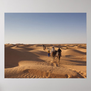 Póster Tunisia, Ksour Area, Ksar Ghilane, Grand Erg 7
