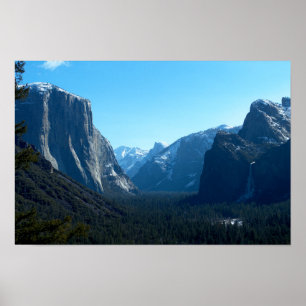 Poster Tunnel View - El Capitan e Bridalveil Fall, Yose