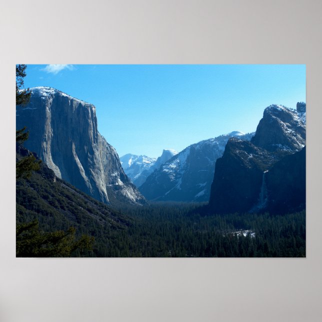Poster Tunnel View - El Capitan e Bridalveil Fall, Yose (Frente)