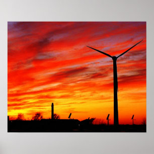 Póster Turbina eólica