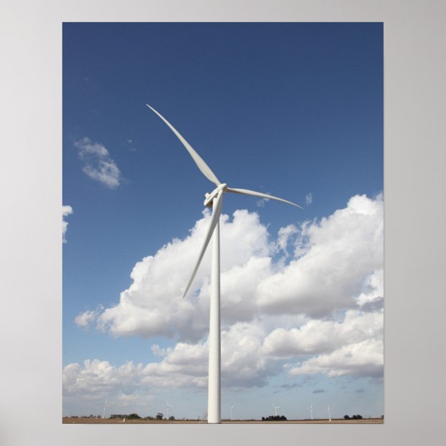 Poster Turbina Eólica (Frente)