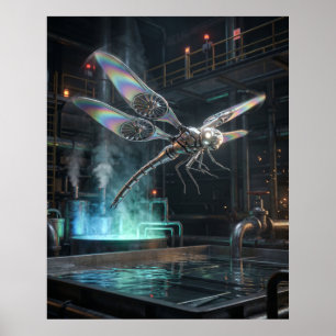 Poster Turbina Libélula Deriva