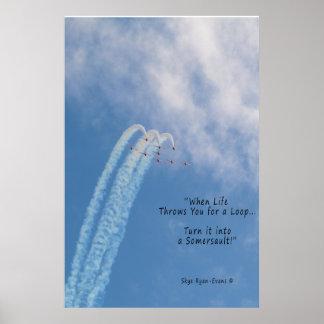 Póster Turbo-Jet Sub-sônico Aerobático Motivacional