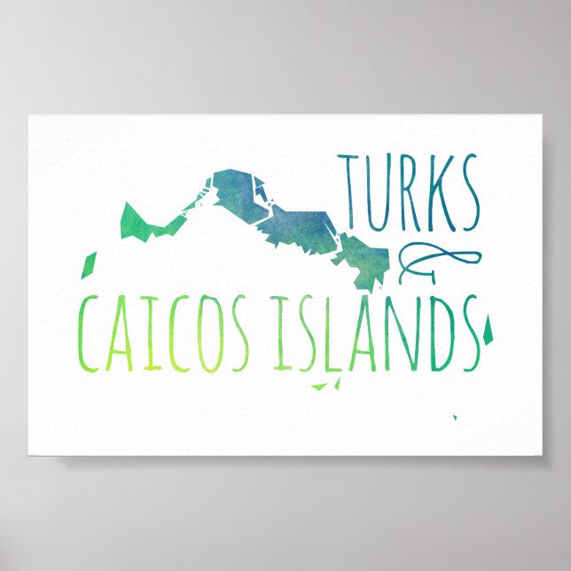 Póster Turcos e Caicos (Frente)