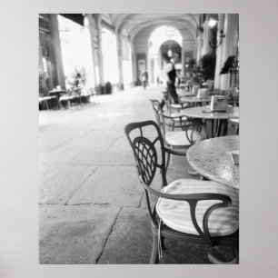 Póster Turim Itália, Cafe e Archway