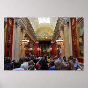 Póster Turistas no Museu Hermitage, Ruas.