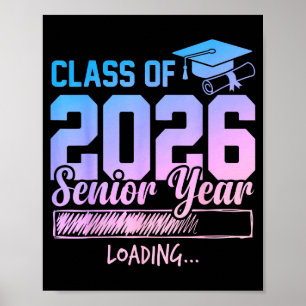 Poster Turma de 2026 Último Ano Carregando Camisa Sênior