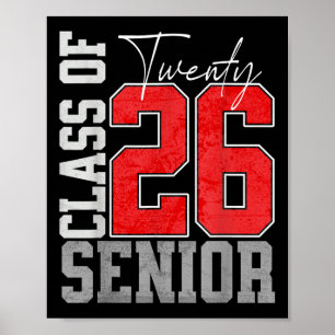 Poster Turma De 2026 Vinte 26 Graduação Senior 2026 