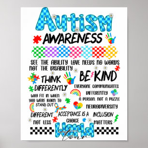 Poster Turnê Mundial de Conscientização do Autismo Amei P