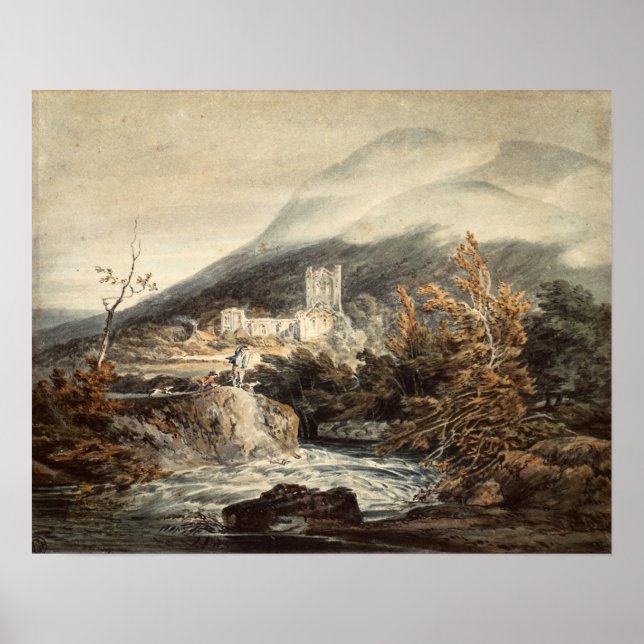 Poster Turner - Abadia de Llanthony, Monmouthshire (Frente)