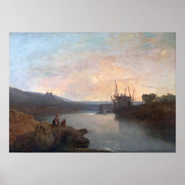 Poster Turner - Castelo de Harlech a partir do Ferry Twgw (Frente)