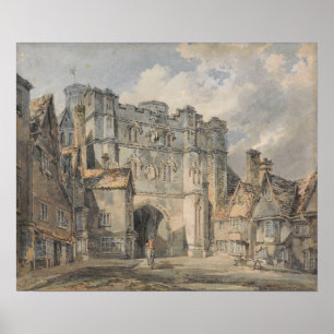 Poster Turner - Christ Church Gate, Canterbury