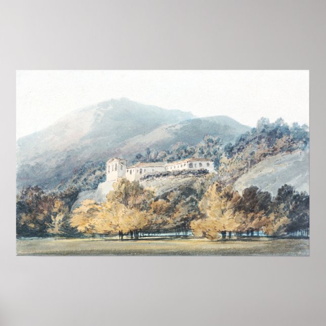 Poster Turner - Convento de Santa Lúcia Perto de Caserta (Frente)