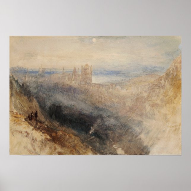 Poster Turner - Lua sobre Lausana (Frente)