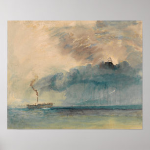 Poster Turner - Navio a vapor Em Tempestade