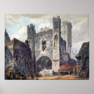 Poster Turner, Rua, Porta de Augustine, Canterbury