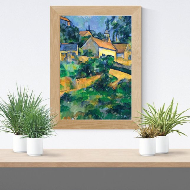 Poster Turning Road em Montgeroult Paul Cezanne (Criador carregado)