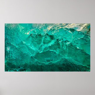 Poster Turquesa Abstrato,