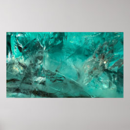 Poster Turquesa Abstrato,