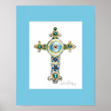 Turquesa Cross por Heather French Henry