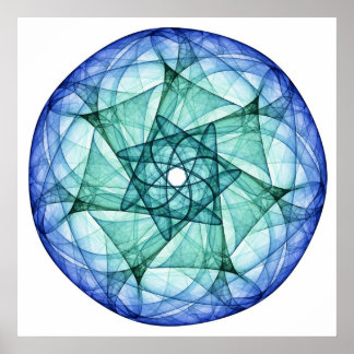 Póster Turquesa e Sapphire