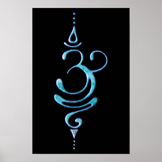 Poster Turquesa Respire  (Frente)