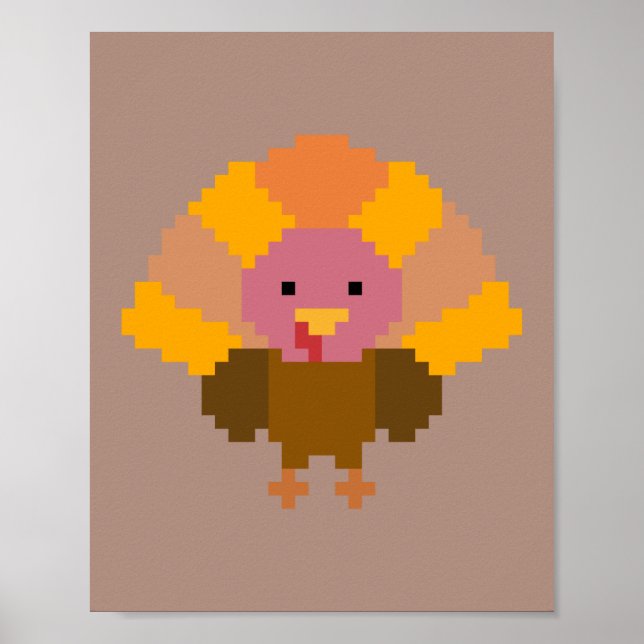 Poster Turquia - Arte Pixel (Frente)