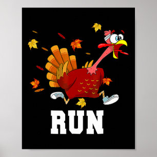Poster Turquia Corre Figurino Ação de Graças Correndo Tur