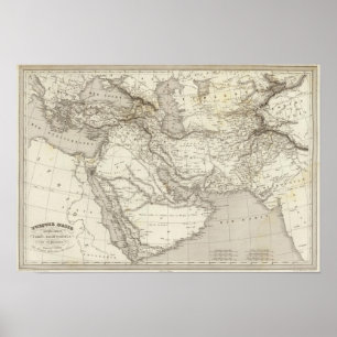Póster Turquia e Arábia