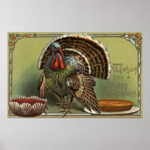 Póster Turquia pelo perfurador e pela torta