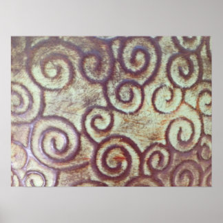 PÓSTER TURQUISMO DE VINTAGEM/DESIGN DE METAL RODOVIÁRIO