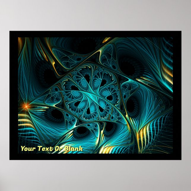 Poster Turquoise Electric (Frente)