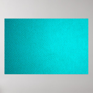 Poster Turquoise leather skin texture skin