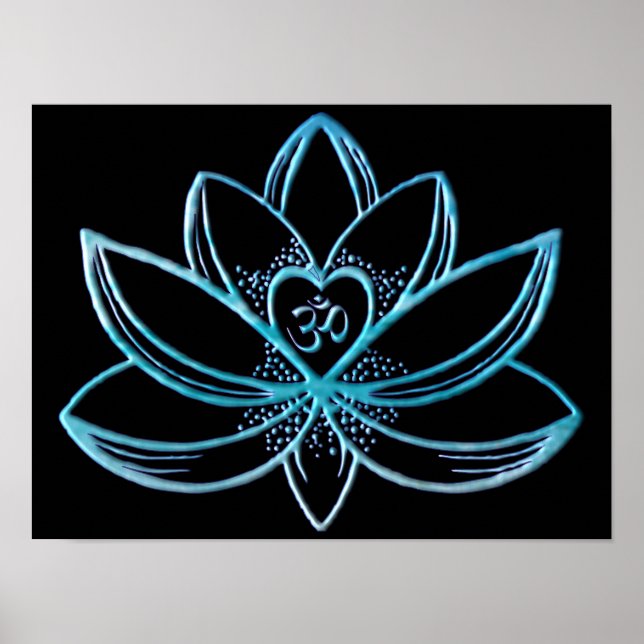Poster Turquoise Lotus  (Frente)