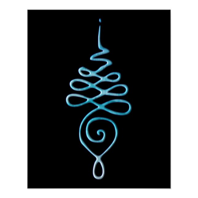 Póster Turquoise Unalome (Frente)