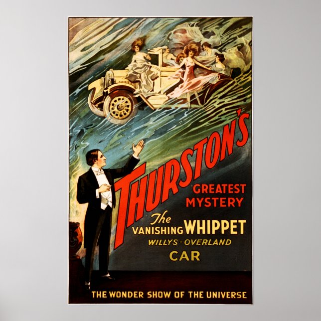 Poster Turston Magic Show Theater Advert (Frente)